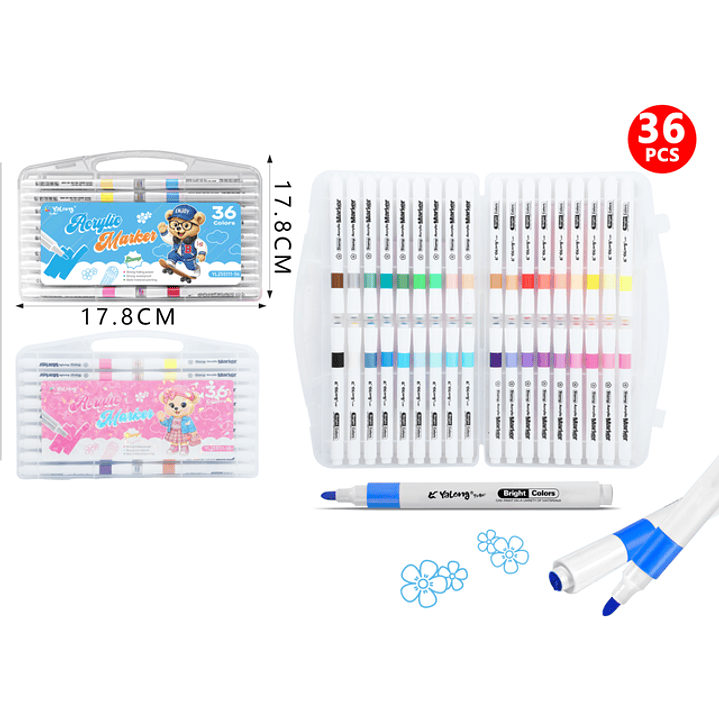 Marcadores De Colores 36Pcs 1