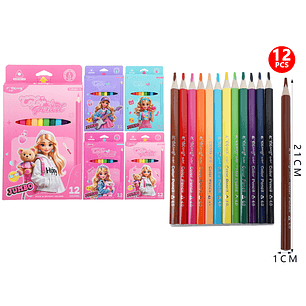 Lapices De Colores Jumbo 21cm 12Pcs