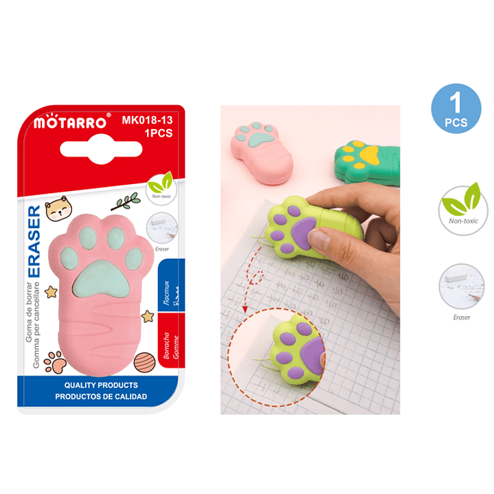 Goma De Borrar Formato Gatito 1