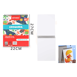 Croquera 27x22Cm 100Hojas
