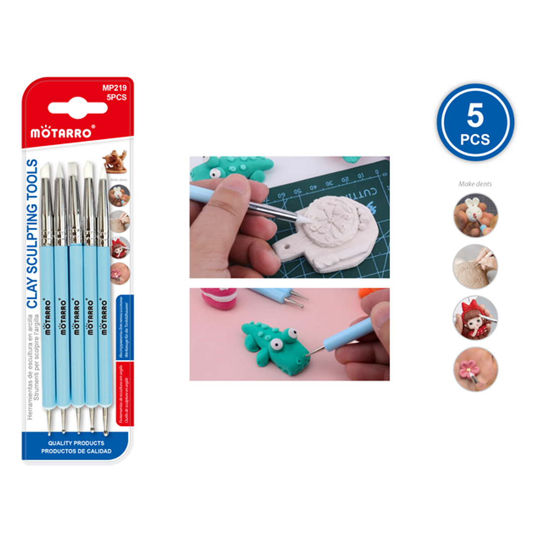 Herramientas De Escultura En Arcilla 5Pcs 1
