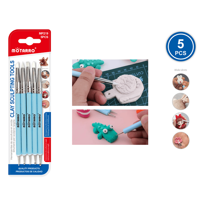 Herramientas De Escultura En Arcilla 5Pcs 1
