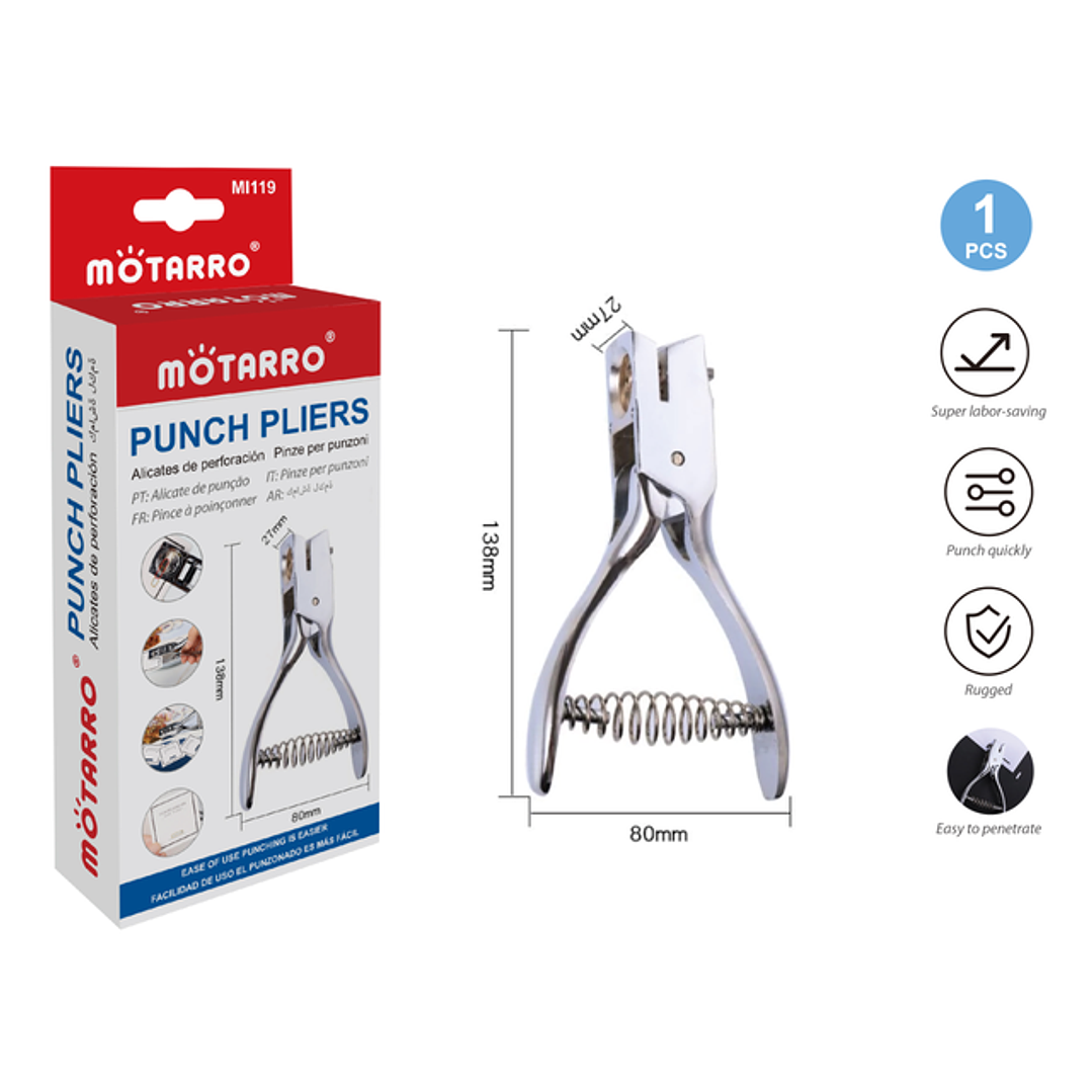 Perforador De Tarjetas Plásticas Alta Resistencia 1