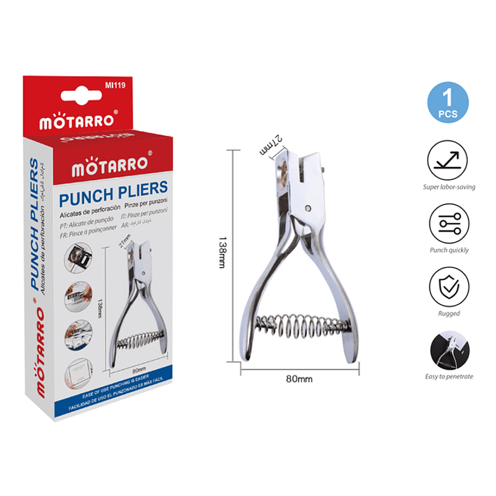 Perforador De Tarjetas Plásticas Alta Resistencia 1