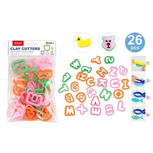 Moldes De Plasticinas Letras 26Pcs