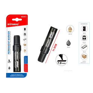 Plumón Permanente Negro 11.5Cm