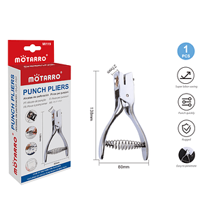 Perforador De Tarjetas Plástica Alta Resistencia