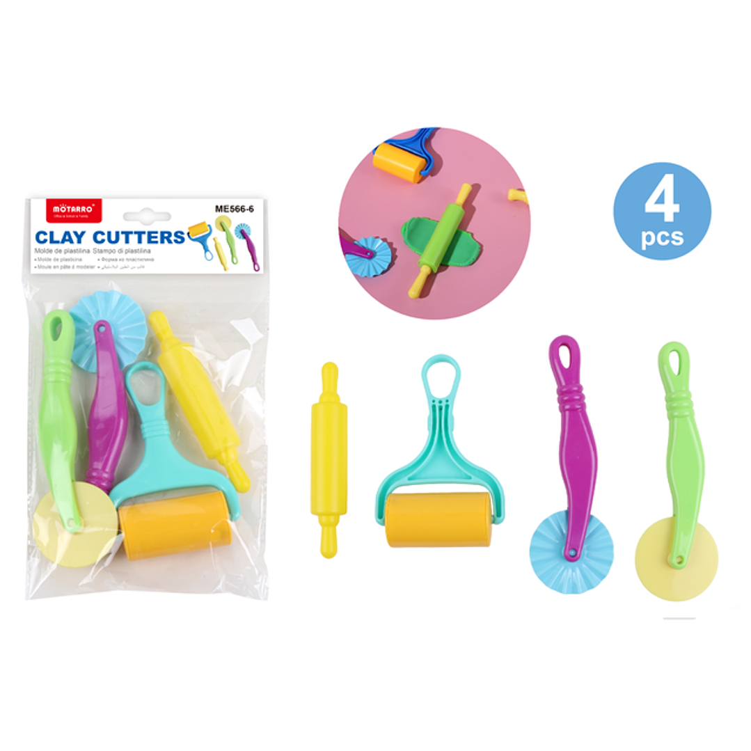 Moldes De Plasticinas 4Pcs 1
