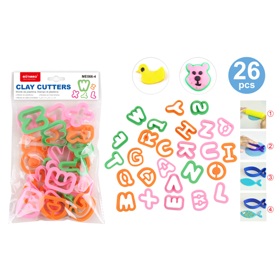 Moldes De Plasticinas Letras 26Pcs 1