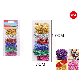 Purpurina Glitter 6Pcs