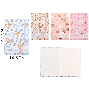 Libreta Con Elastico 96Hojas 14.5X10.5Cm