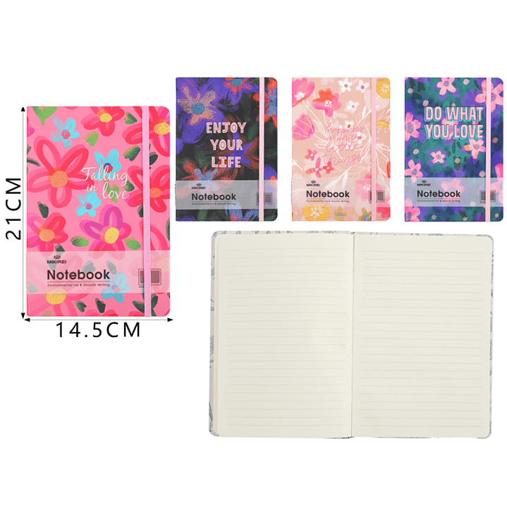 Libreta Con Elastico 21X14.5Cm 1