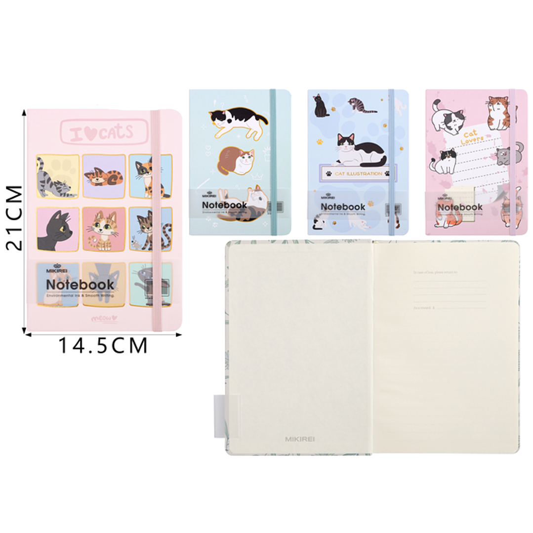 Libreta Con Elastico 21X14.5Cm 1