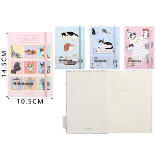 Libreta Con Elastico 14.5X10.5Cm