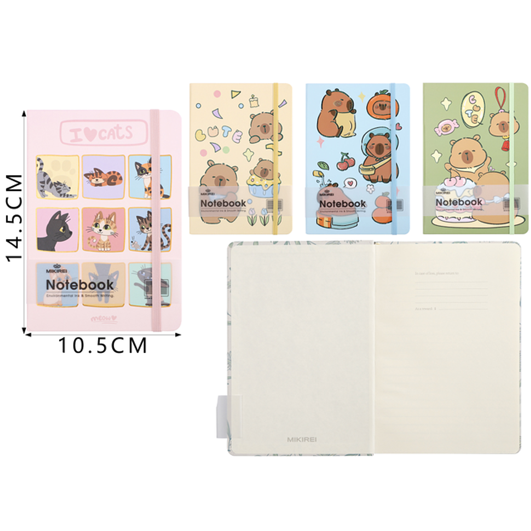 Libreta Con Elastico 14.5X10.5Cm 1