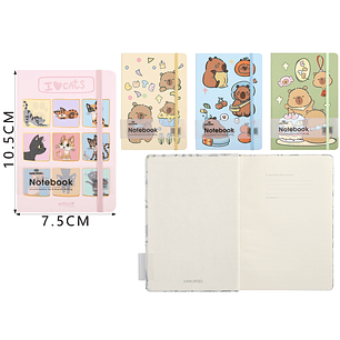 Libreta Con Elastico 10.5X7.5Cm