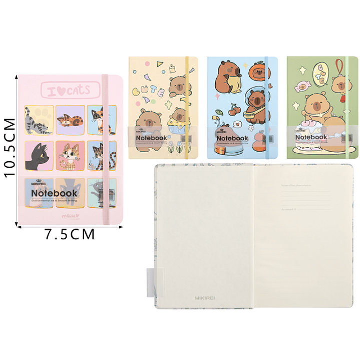 Libreta Con Elastico 10.5X7.5Cm 1