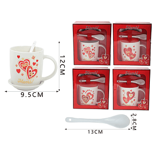 Set Taza Ceramica Dia Las Madre 12Cm