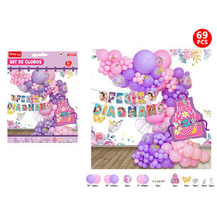 Set De Globos Feliz Dia Madre 69Pcs