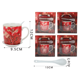 Set Taza Ceramica Dia Las Madres 12Cm