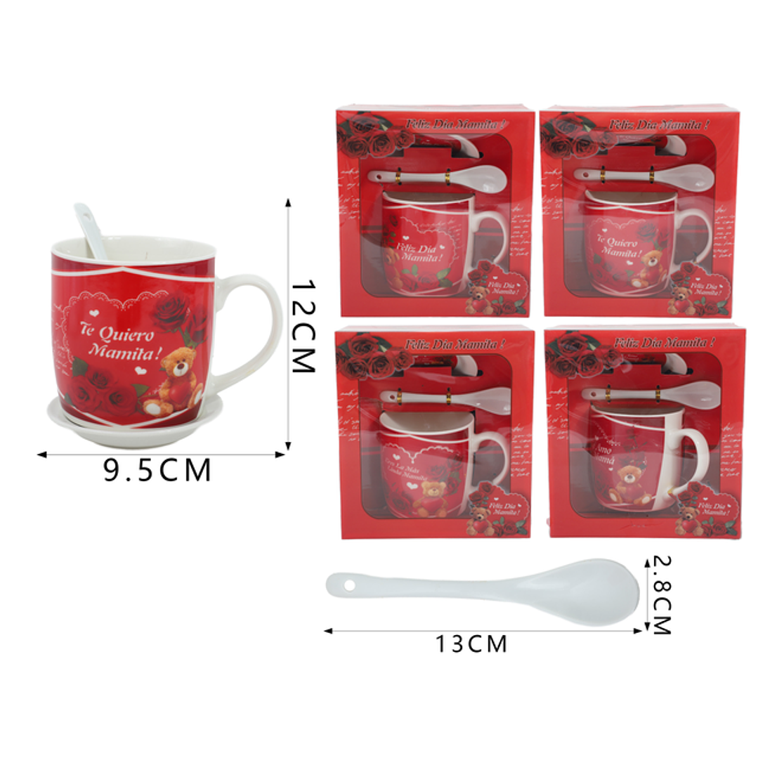 Set Taza Ceramica Dia Las Madres 12Cm 1