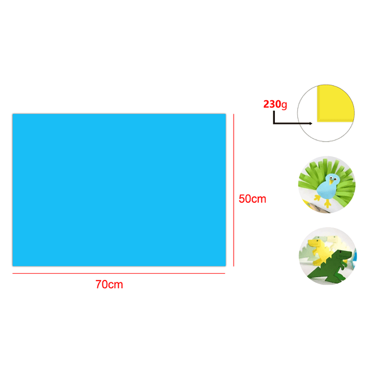 Cartulina Celeste 25Pcs 50X70Cm 1