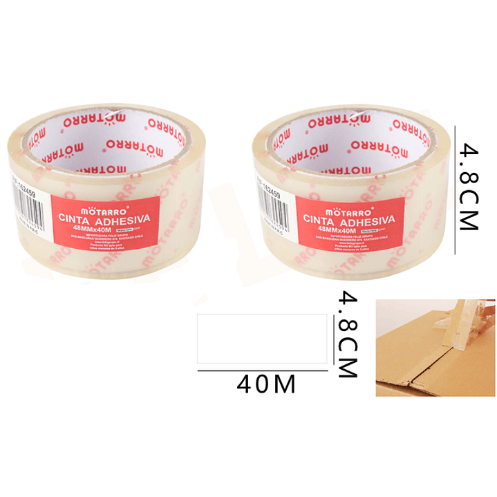 Cinta Adhesiva Trasparente 4.8Cm/40M 1