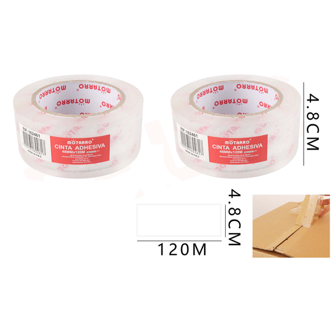 Cinta Adhesiva Trasparente 4.8Cm/120M 1