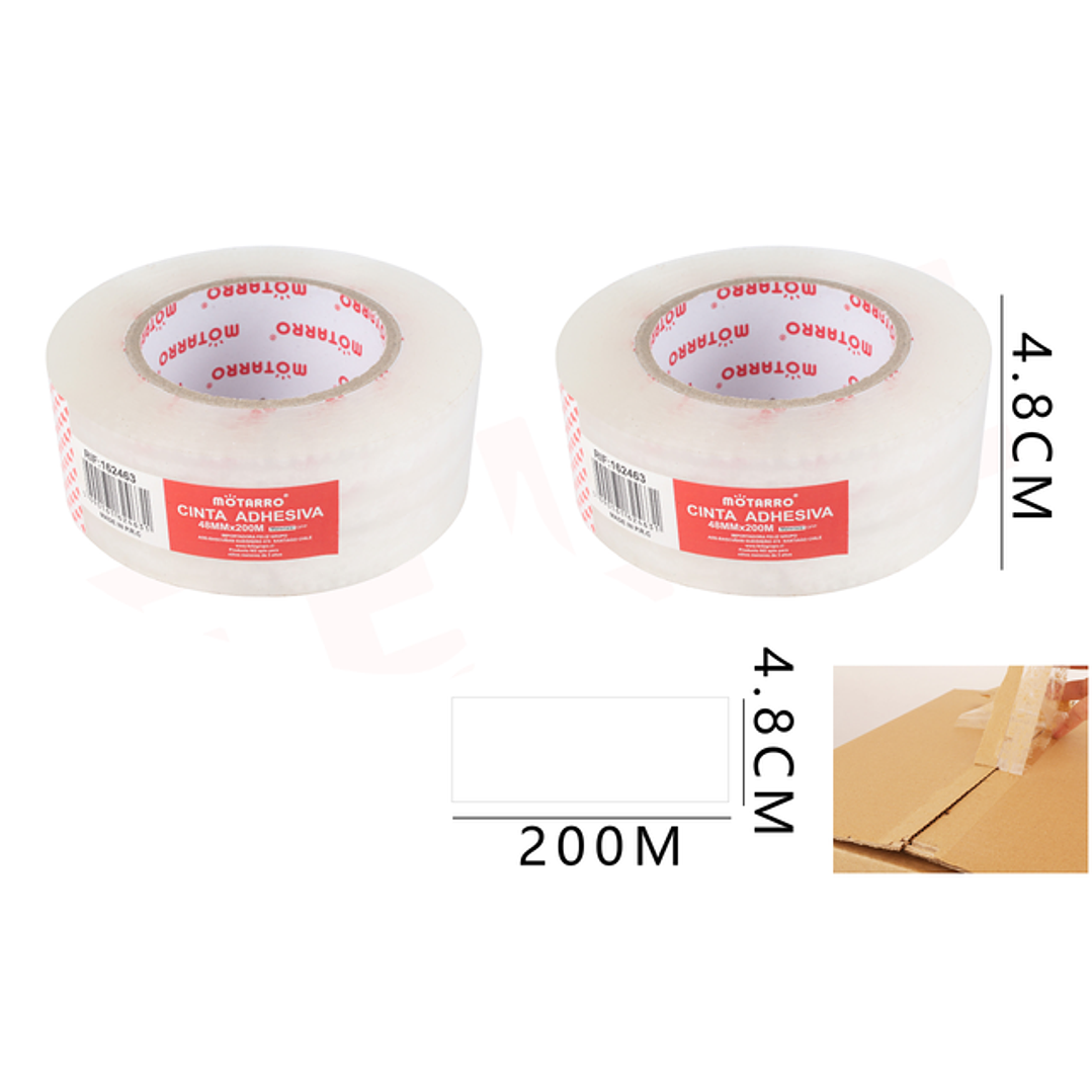 Cinta Adhesiva Trasparente 4.8Cmx200M 1