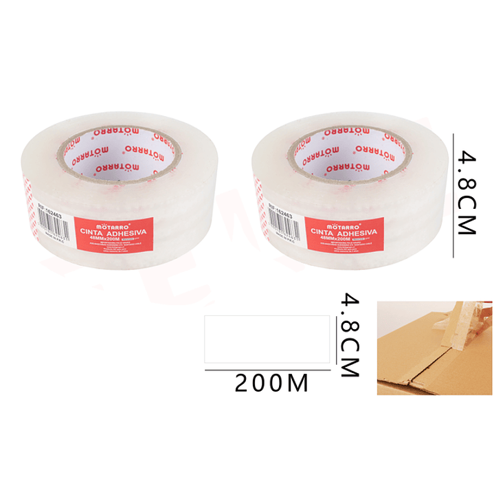 Cinta Adhesiva Trasparente 4.8Cmx200M 1