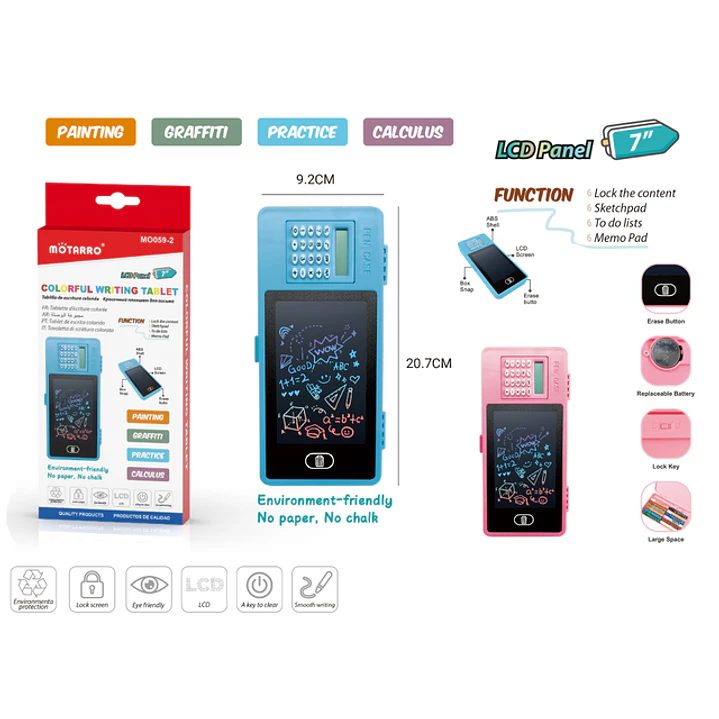 Estuche Caja Escolar Con Tablero De Escritura 1