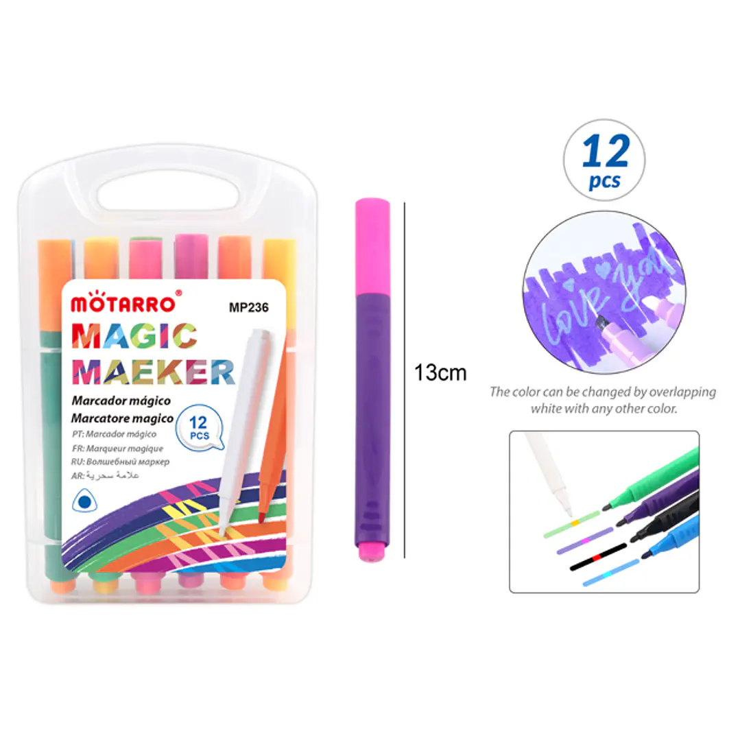Marcadores Magico 13Cm 12Pcs 1