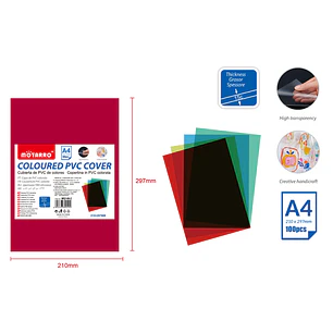 Laminas De Plastico Colores 21X29,7Cm 100Pcs