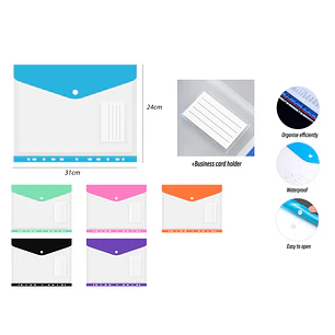 Carpeta De Boton Con 11 Perforaciones A4