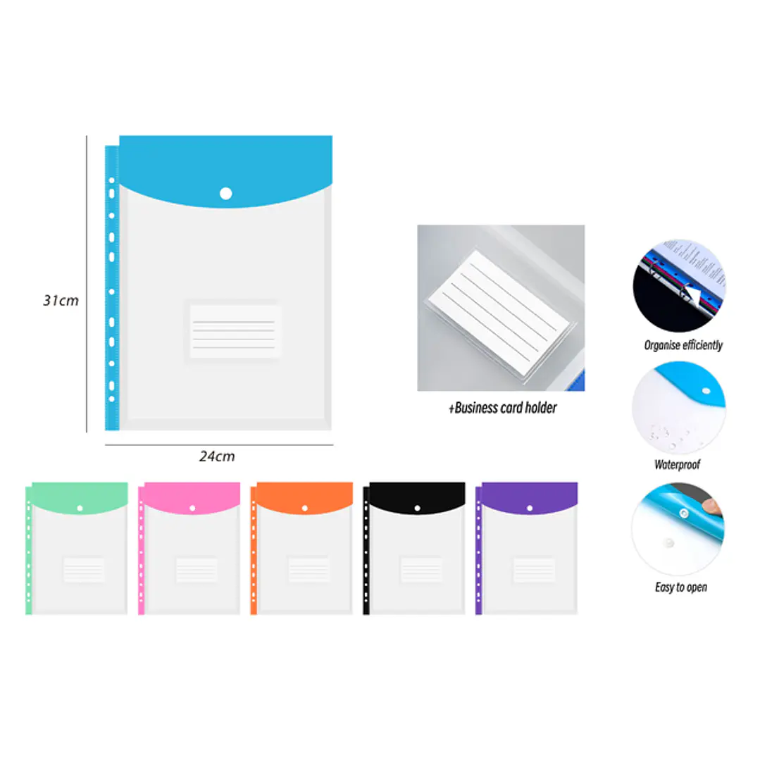 Carpeta De Boton Con 11 Perforaciones A4 1