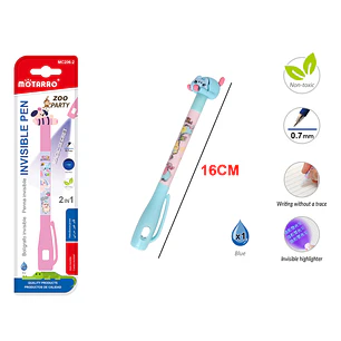 Boligrafo Invisible Zoologico Azul 16Cm 0.7Mm