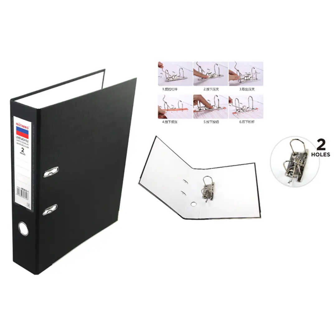 Carpeta Con Anillas Negro 1