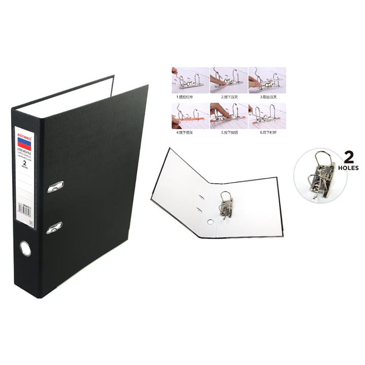 Carpeta Con Anillas Negro 1