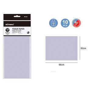 Papel De Seda Lila 50X66Cm 17G 10Pcs