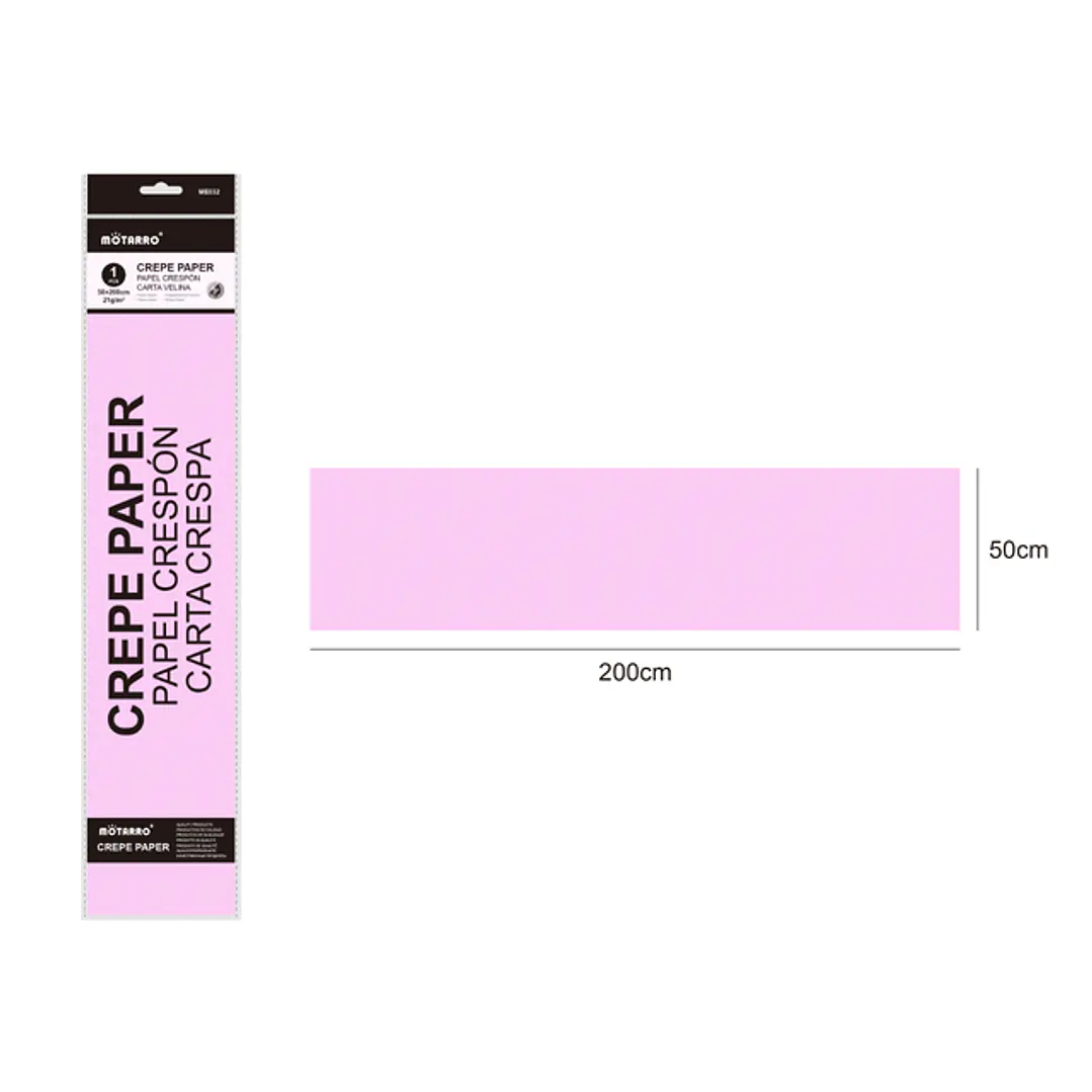 Papel Crespon Lila 50X200Cm 21G 1