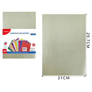 Catulina Con Glitter Oro A4 10Pcs