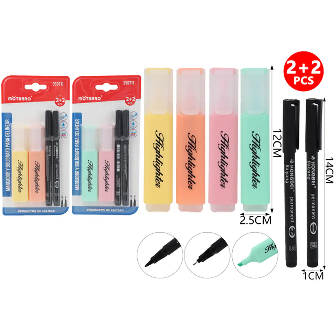 Set De Lapices 2+2Pcs 1