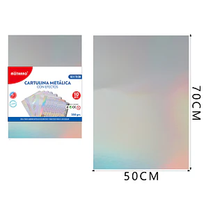 Cartulina Metal Holografica 50X70Cm 10Pcs