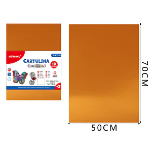 Cartulina Cabre Metalizado 50X70Cm 10Pcs