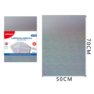 Cartulina Metal Holografica 50X70Cm 10Pcs