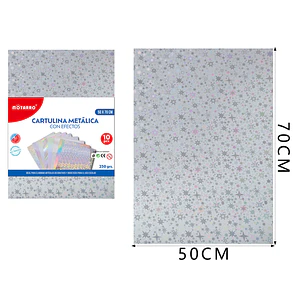 Cartulina Metal Holografica 50X70Cm 10Pcs