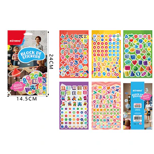 Block De Stickers Mates 14.5X24Cm