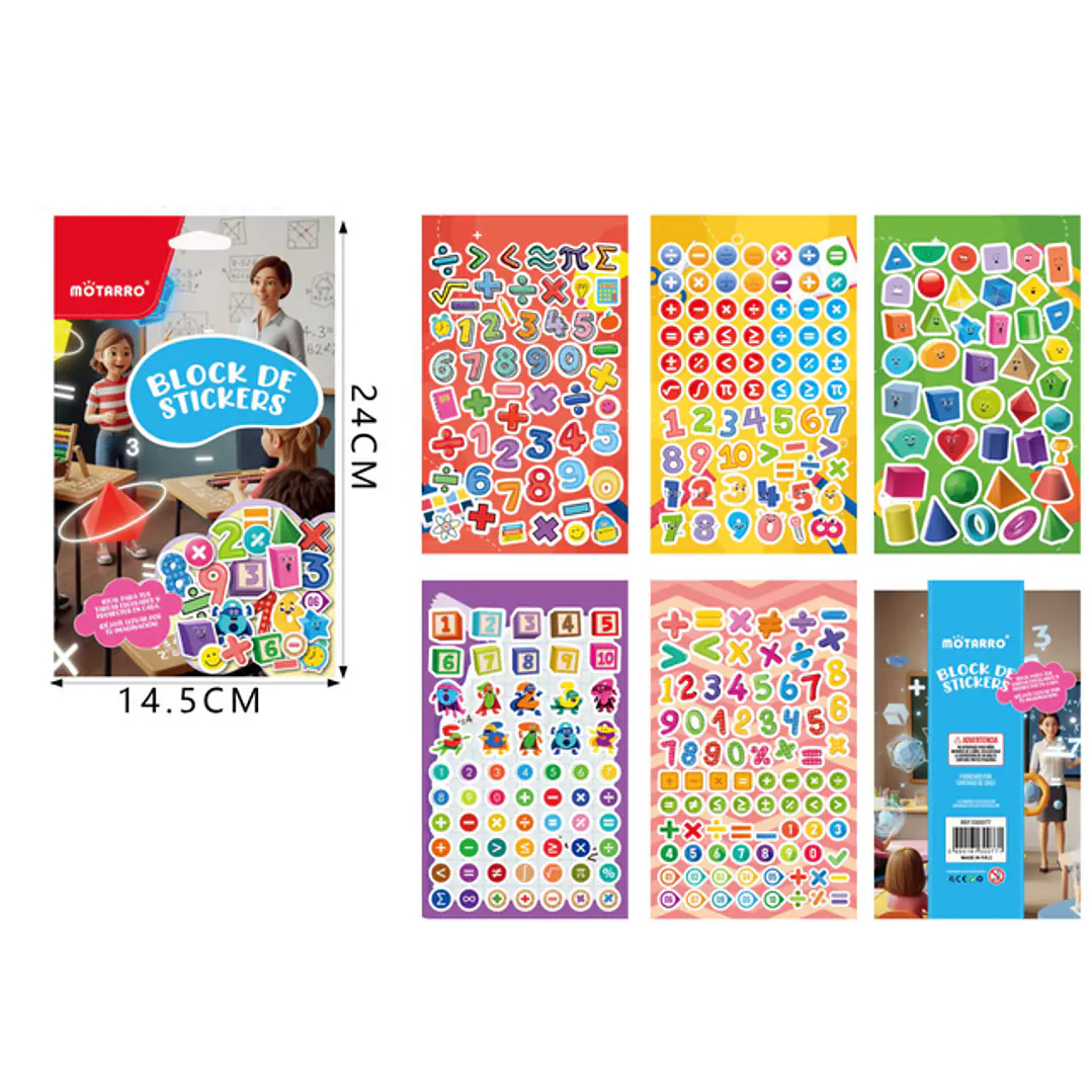 Block De Stickers Mates 14.5X24Cm 1