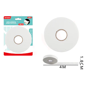 Cinta Adhesiva Doble Cara Espuma 1.8Cmx4M