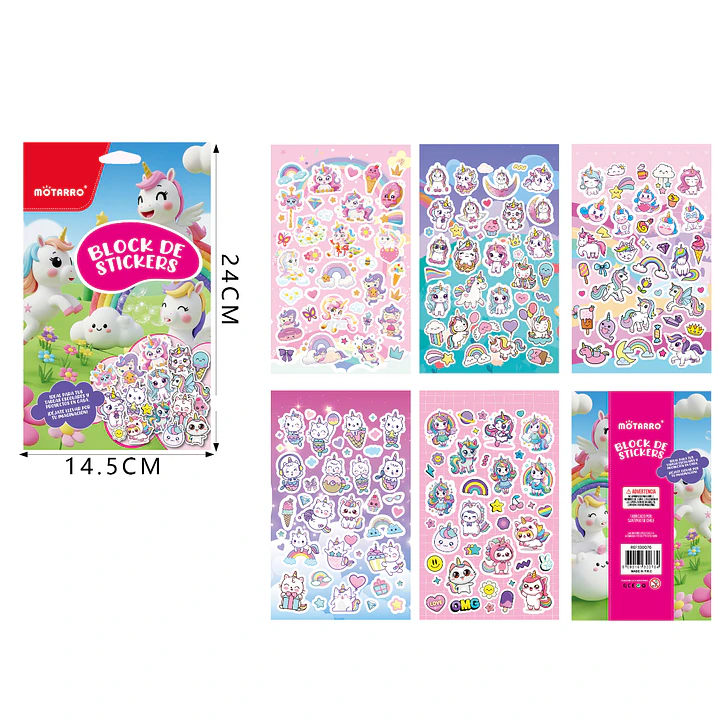Block De Stickers My Littles Ponys 14.5X24Cm 1